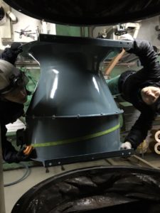 排気ファンユニットの入替工事