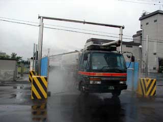 食品・飼料工場 車輌消毒設備の改善工事